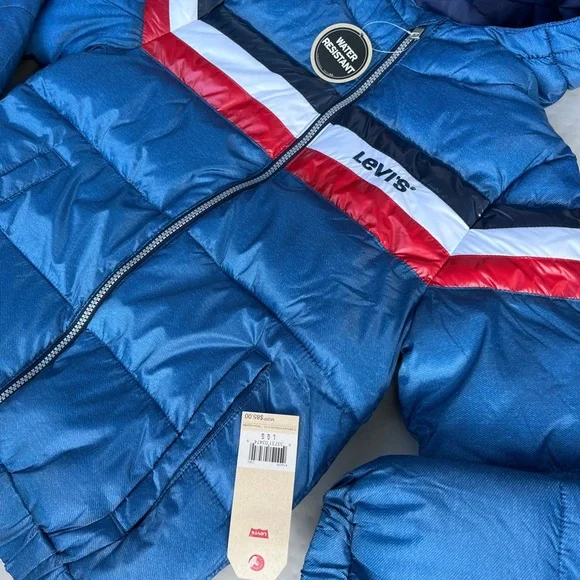 NWT Levi’s Retro Puffer Jacket - Kids Large - Picture 3 of 10